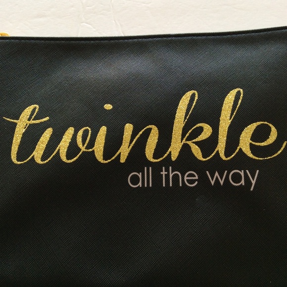 BATH AND BODY WORKS TWINKLE ALL THE WAY SPARKLE MAKEUP COSMETIC BAG NWOT - Picture 4 of 8